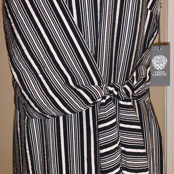 VINCE CAMUTO  Desert‎ Stripe Tie-front Dress. Size 4 - Picture 4 of 6